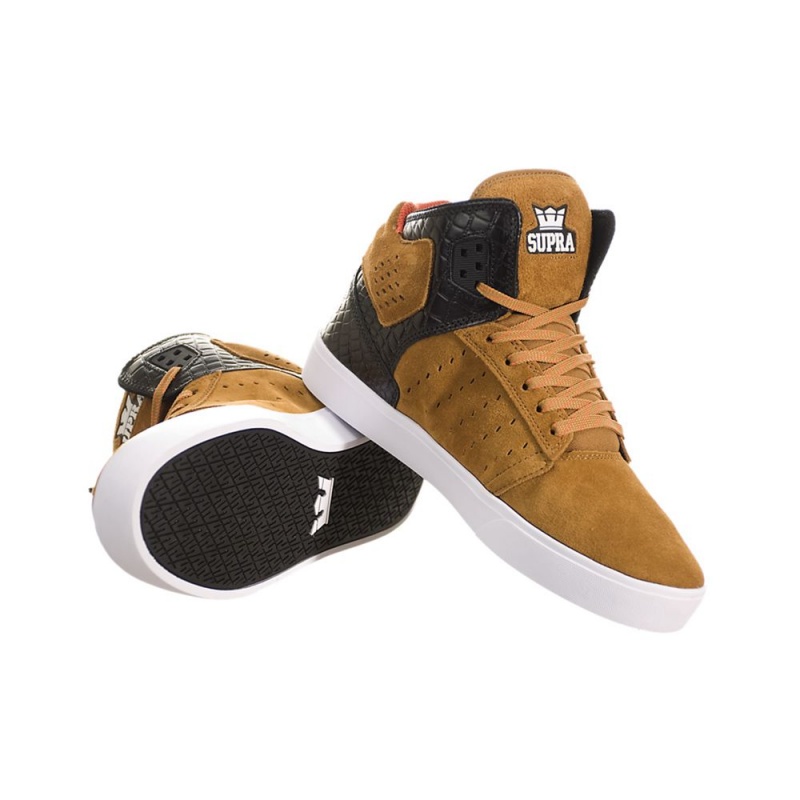 Tenis Skate Supra Atom Hombre Marrom | IPRWT1582