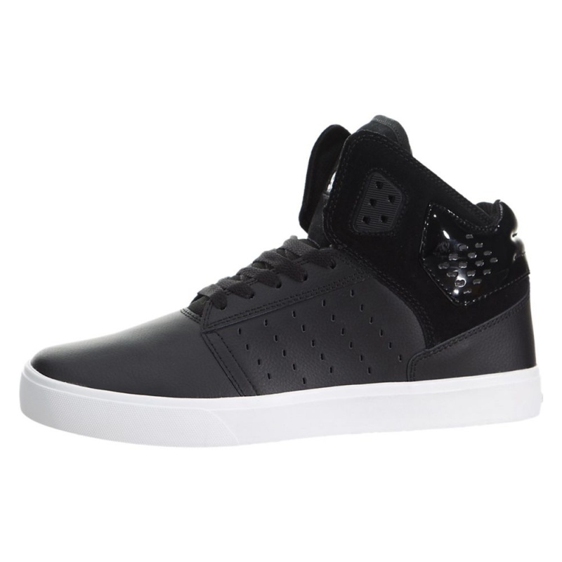 Tenis Skate Supra Atom Hombre Negros | IEGLC4612