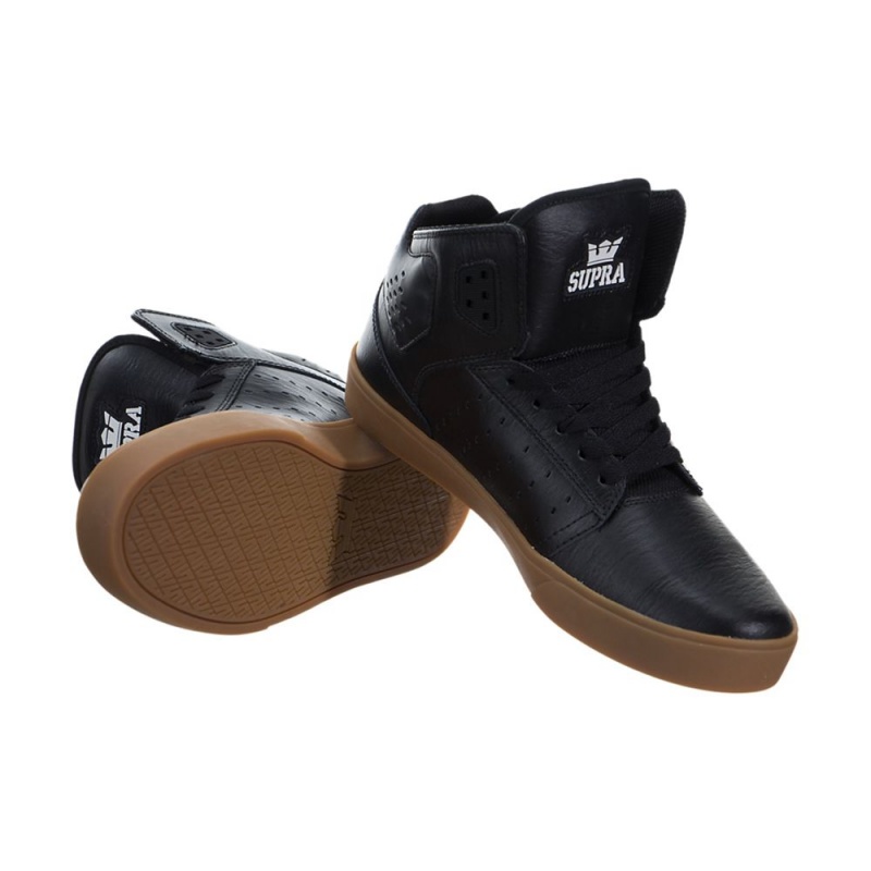 Tenis Skate Supra Atom Hombre Negros | MXIPD2156