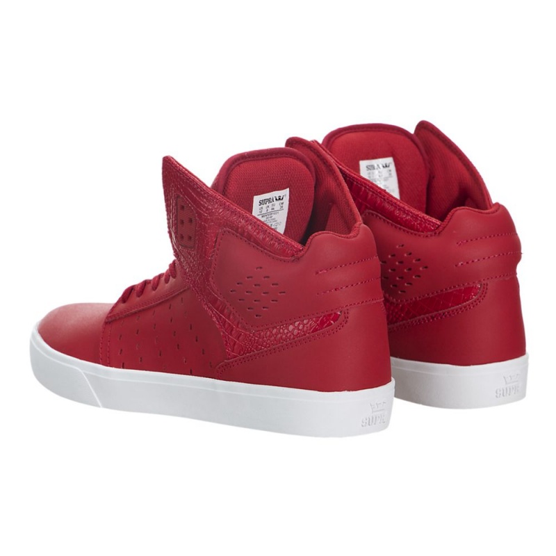 Tenis Skate Supra Atom Mujer Rojos | VRAFU7530