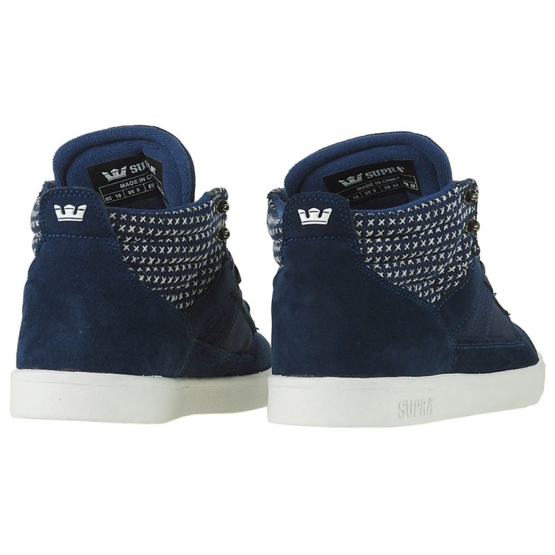 Tenis Skate Supra Bandit Hombre Azul Marino | HWSMU3516