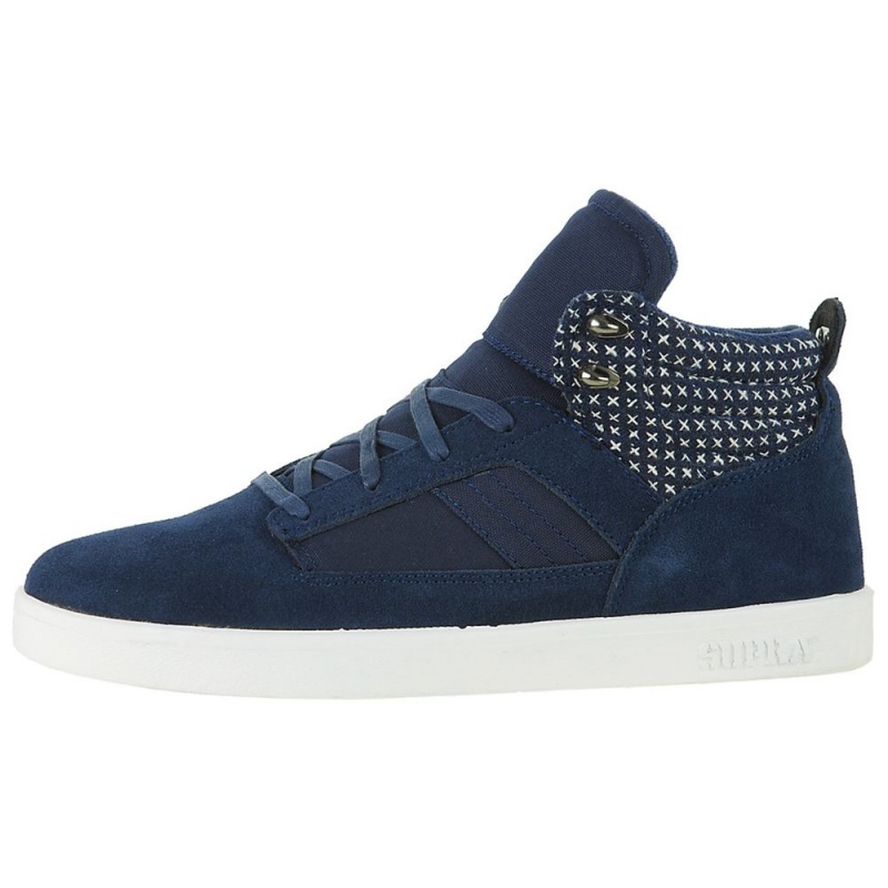 Tenis Skate Supra Bandit Hombre Azul Marino | HWSMU3516