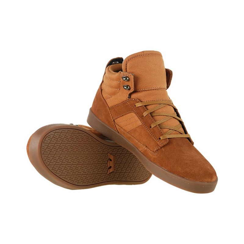 Tenis Skate Supra Bandit Mid Hombre Marrom | ZTEUX6210