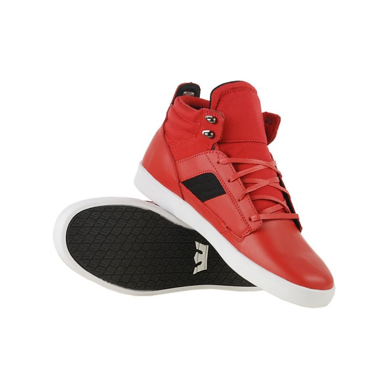 Tenis Skate Supra Bandit Mid Hombre Rojos | ZRMOA2641