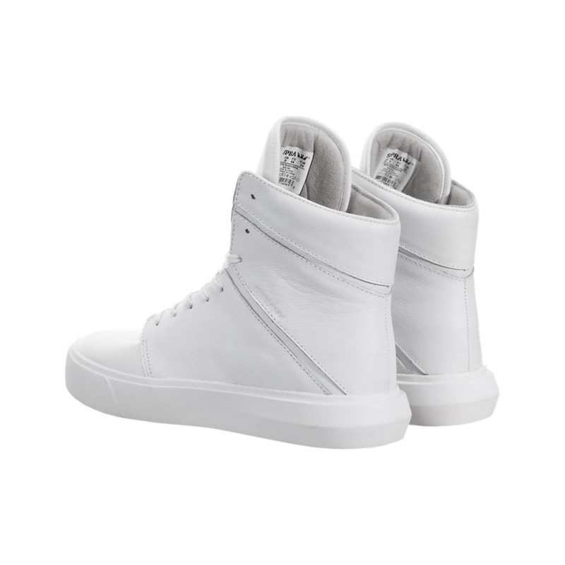 Tenis Skate Supra Camino Hombre Blancos | XOQZE2867