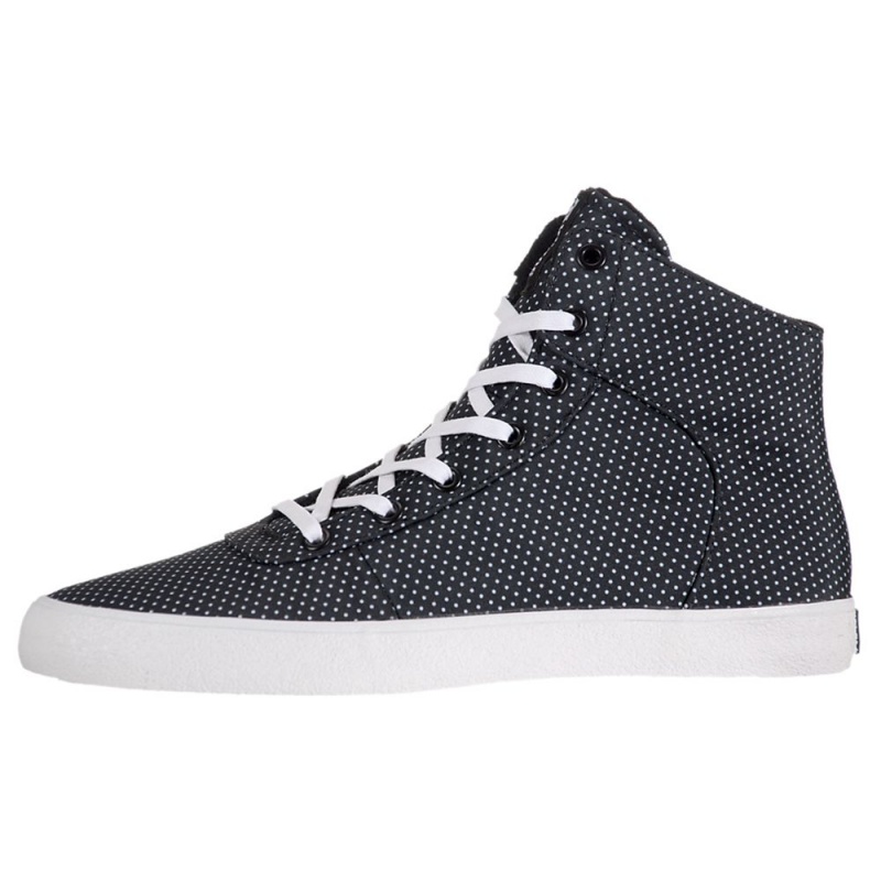 Tenis Skate Supra Cuttler Hombre Negros Blancos | CHNBF3507