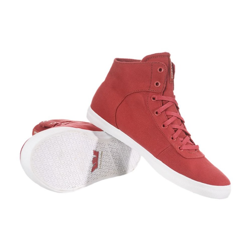 Tenis Skate Supra Cuttler Hombre Rojos | ZIFCE7095