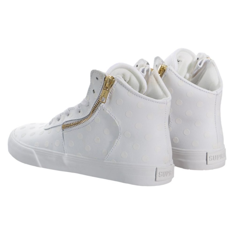 Tenis Skate Supra Cuttler Mujer Blancos | XSFJR8549