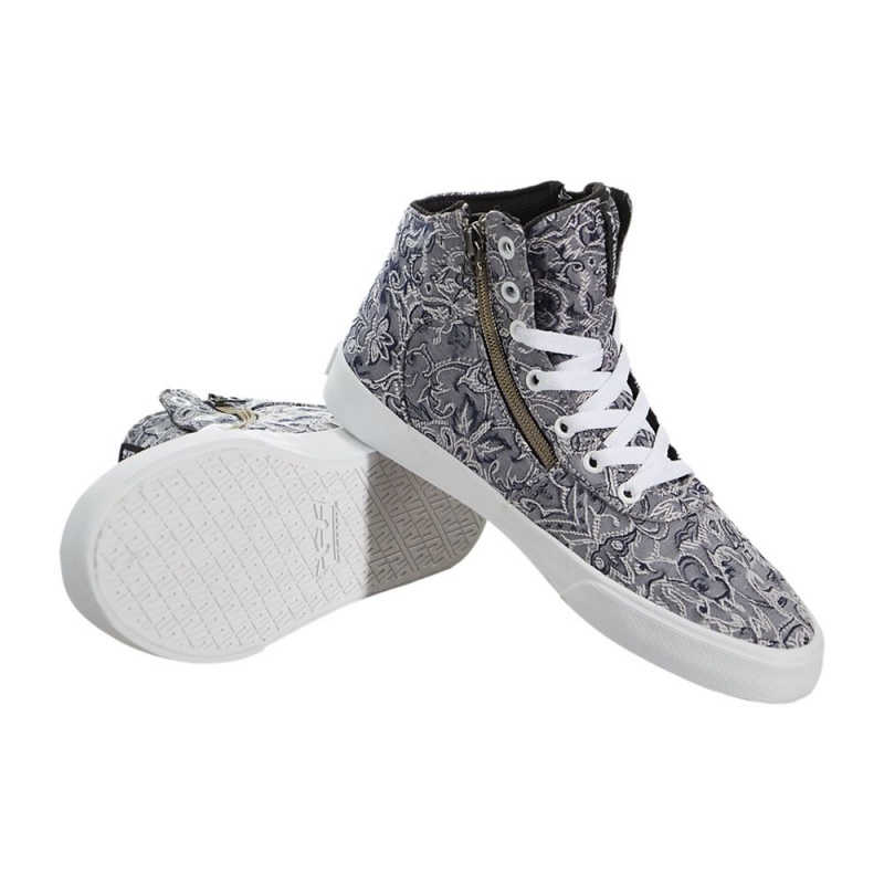 Tenis Skate Supra Cuttler Mujer Grises | MDPNE7930