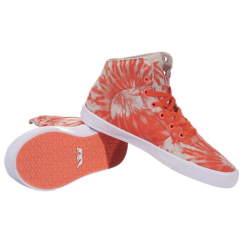 Tenis Skate Supra Cuttler Mujer Naranjas | SFLPJ1784