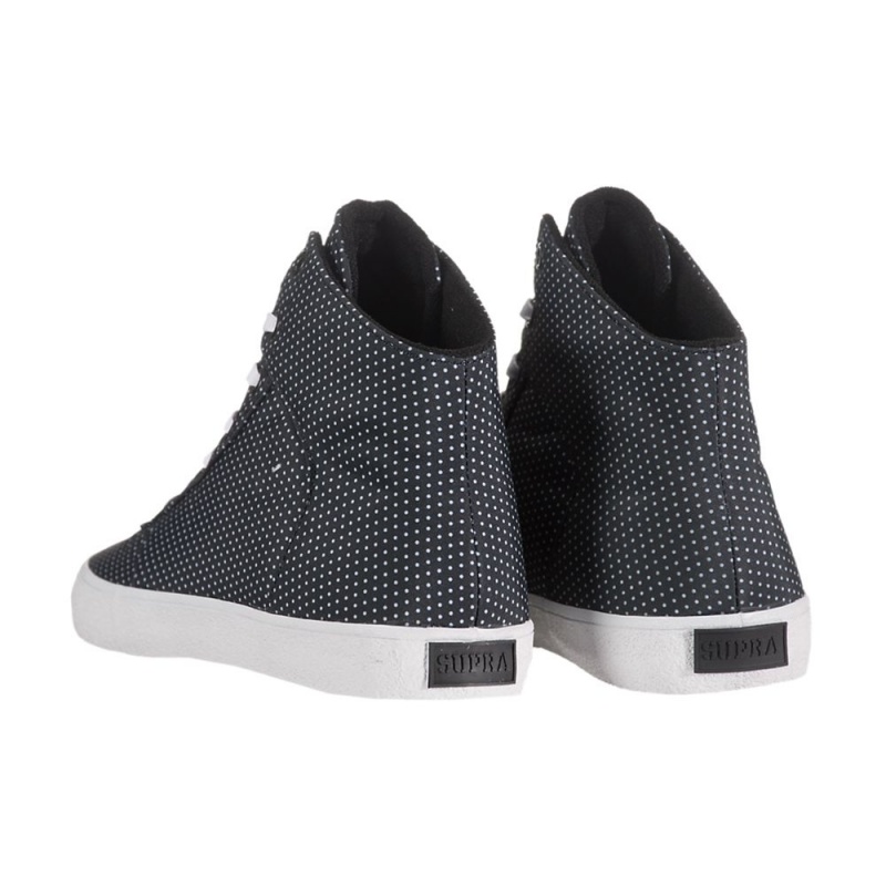 Tenis Skate Supra Cuttler Mujer Negros Blancos | IYTCW1489