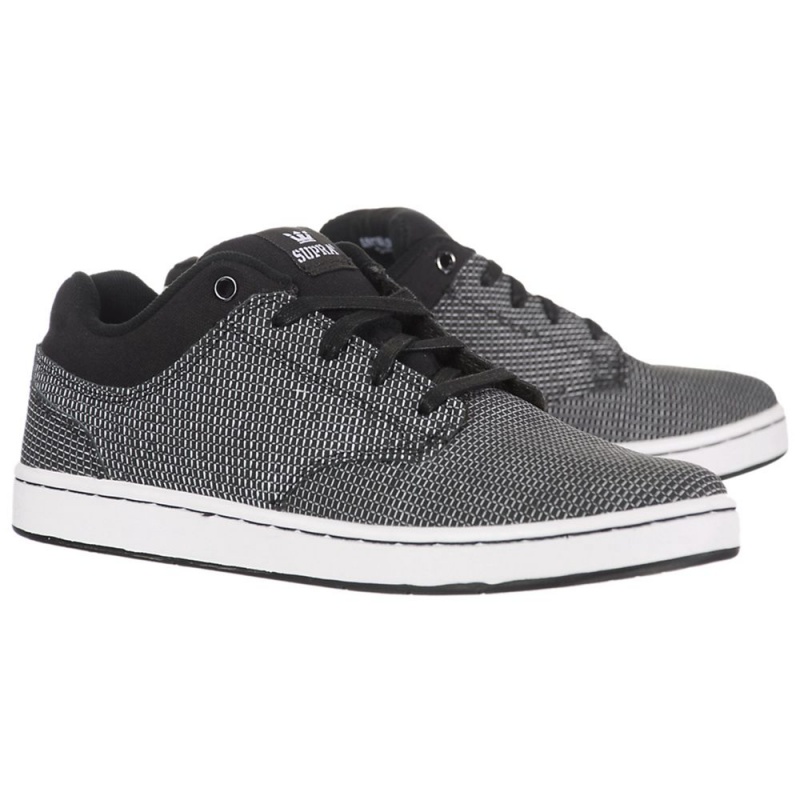 Tenis Skate Supra Dixon Mujer Negros Blancos | UBRYT6804