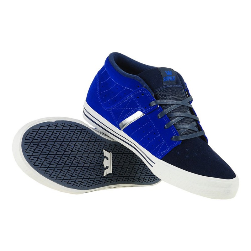 Tenis Skate Supra EE Diablo 1.5 Hombre Negros Azules | KBWZA9462