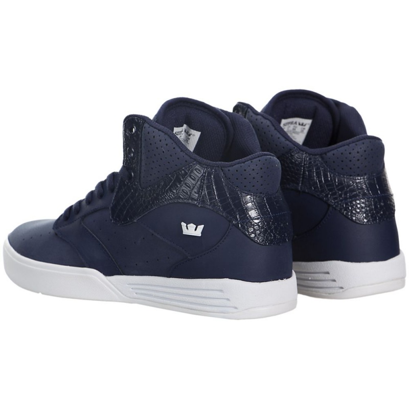 Tenis Skate Supra Khan Hombre Azul Marino | SRPBO5879