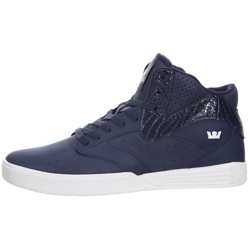 Tenis Skate Supra Khan Hombre Azul Marino | SRPBO5879