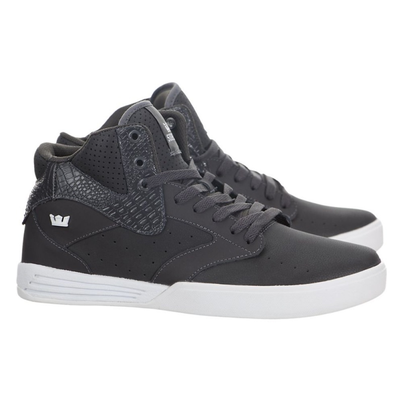 Tenis Skate Supra Khan Hombre Grises | RSCPU0385