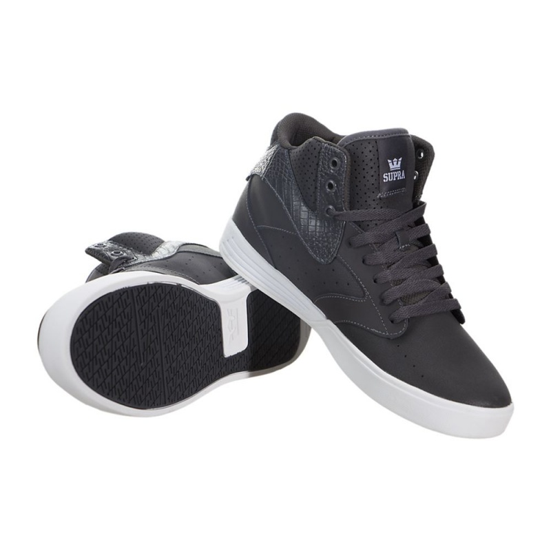 Tenis Skate Supra Khan Hombre Grises | RSCPU0385