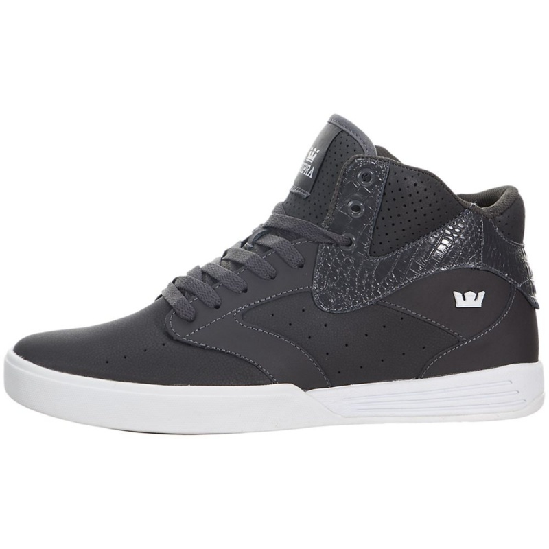 Tenis Skate Supra Khan Mujer Grises | PLIWK6751