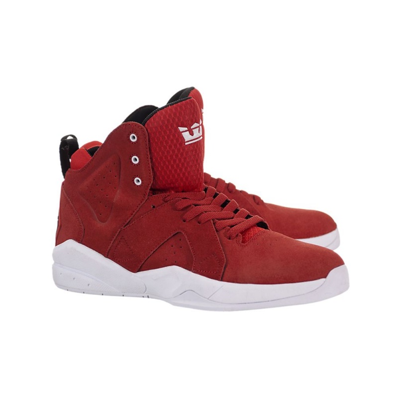 Tenis Skate Supra Magazine Hombre Rojos | PYIUV9453