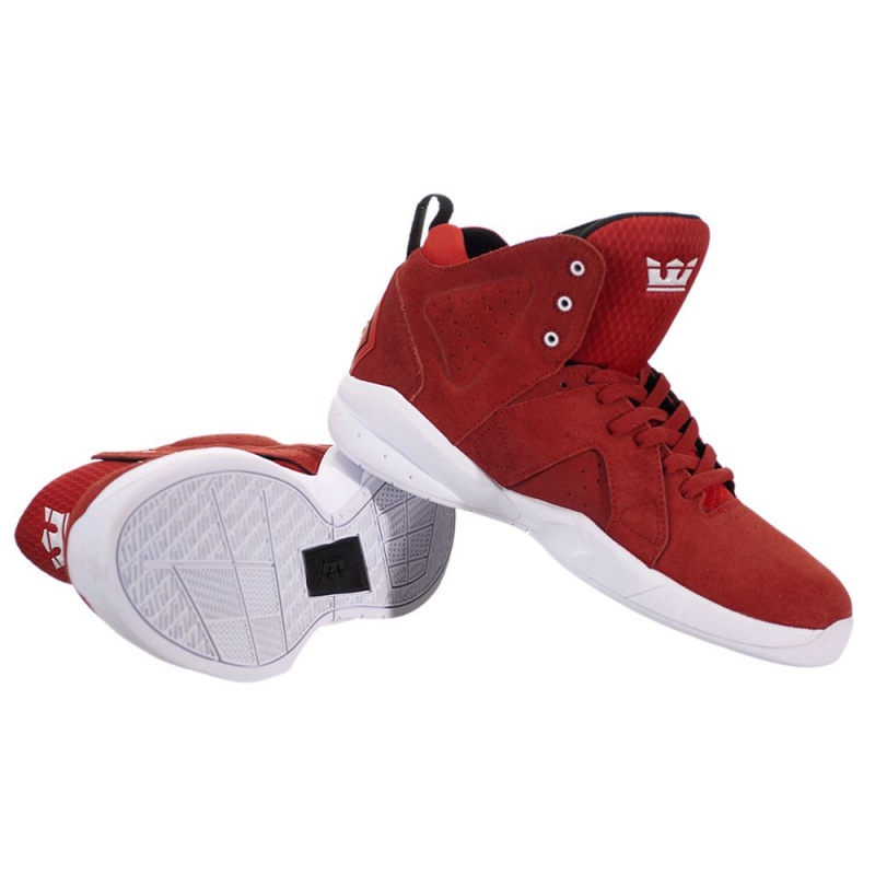 Tenis Skate Supra Magazine Hombre Rojos | PYIUV9453