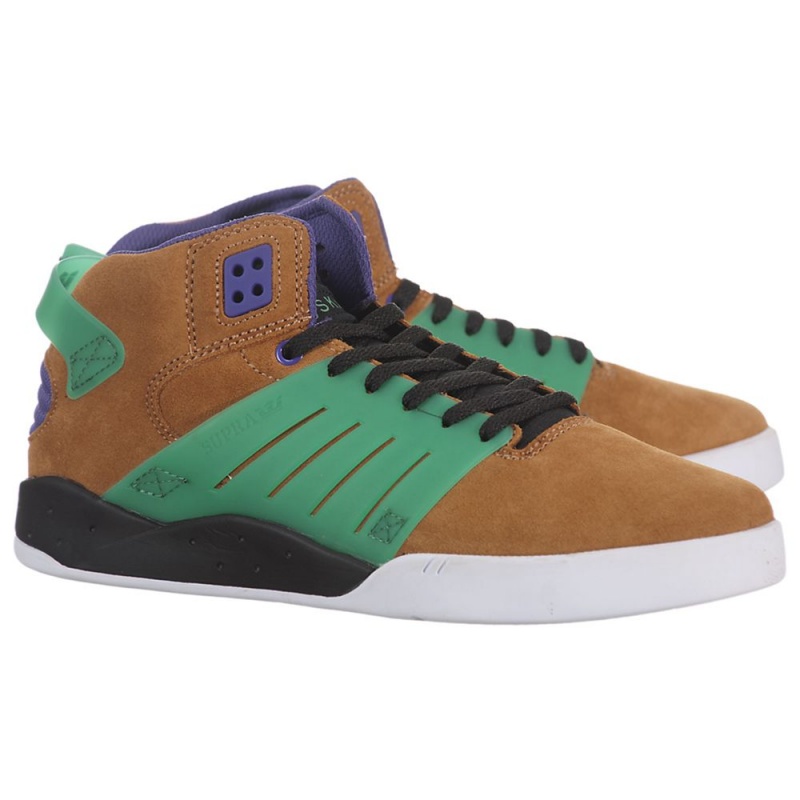 Tenis Skate Supra SkyTop III Hombre Marrom | CLFYT3497