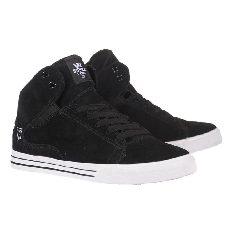 Tenis Skate Supra Society Mid Hombre Negros | WGXSA5793