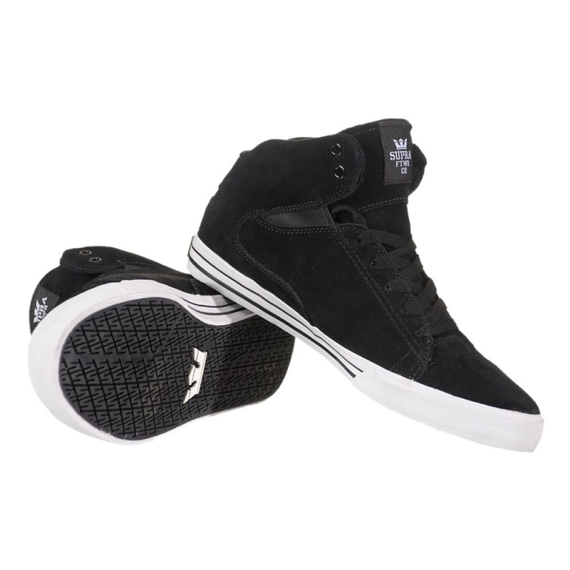 Tenis Skate Supra Society Mid Hombre Negros | WGXSA5793