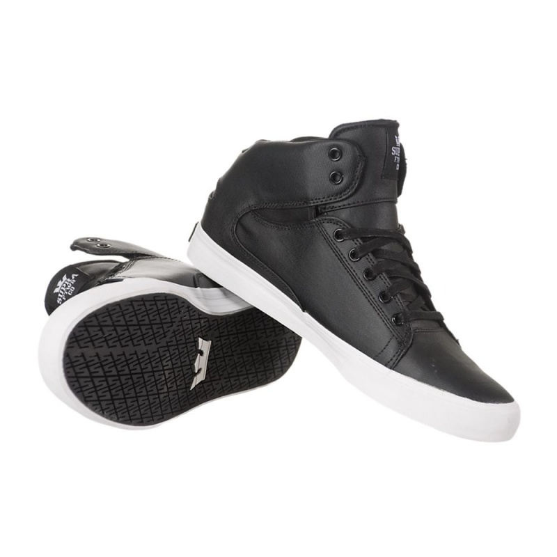 Tenis Skate Supra Society Mid Hombre Negros | YHGXT5947