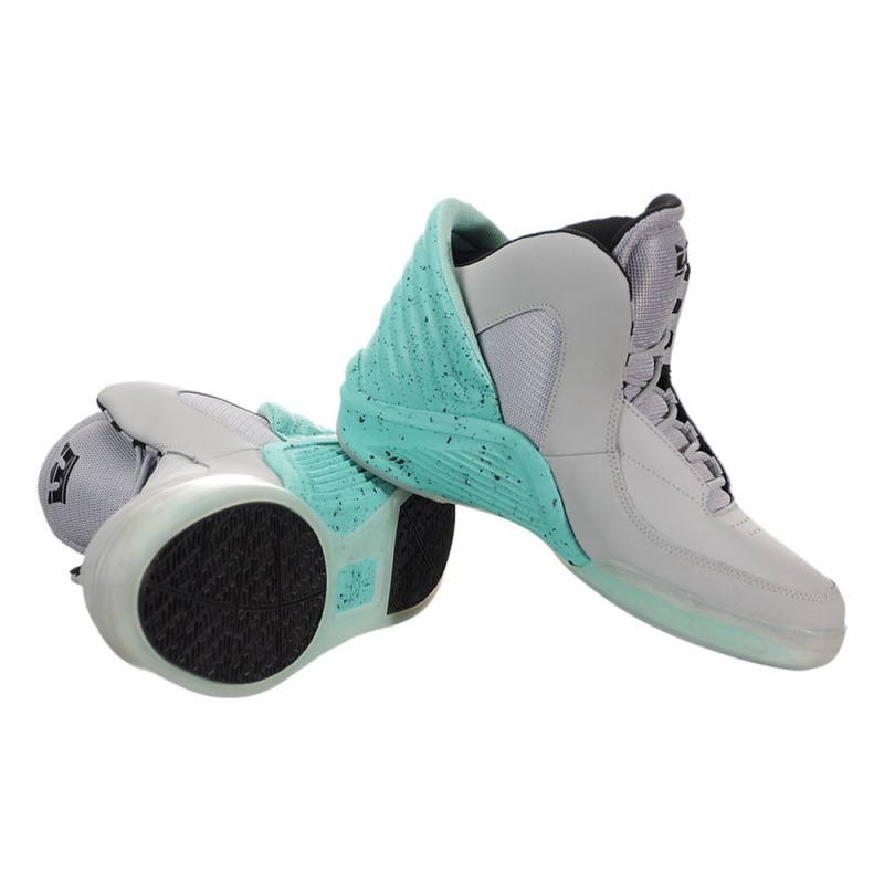 Tenis Supra Chimera x Lil Wayne Hombre Grises Turquesa | RWIDK4902