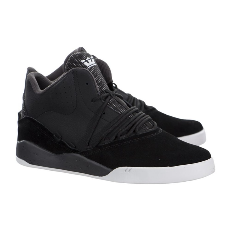 Tenis Supra Estaban Hombre Negros | PVYFD4285