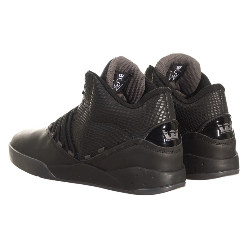 Tenis Supra Estaban Hombre Negros | SBRET0624