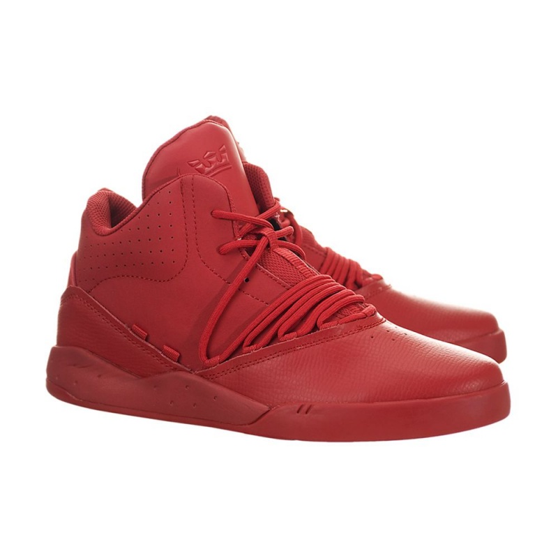 Tenis Supra Estaban Hombre Rojos | WXIYT8502