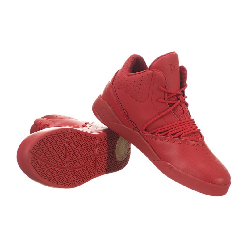 Tenis Supra Estaban Hombre Rojos | WXIYT8502