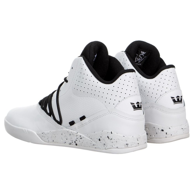 Tenis Supra Estaban Mujer Blancos Negros | DGJZH2051