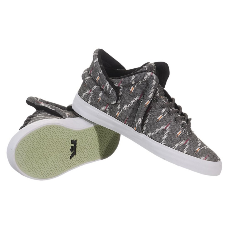 Tenis Supra Falcon Hombre Grises | IZWUF6395