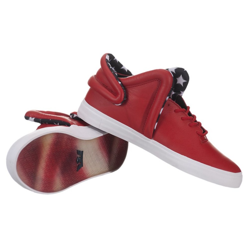 Tenis Supra Falcon Hombre Rojos | FACZR0871