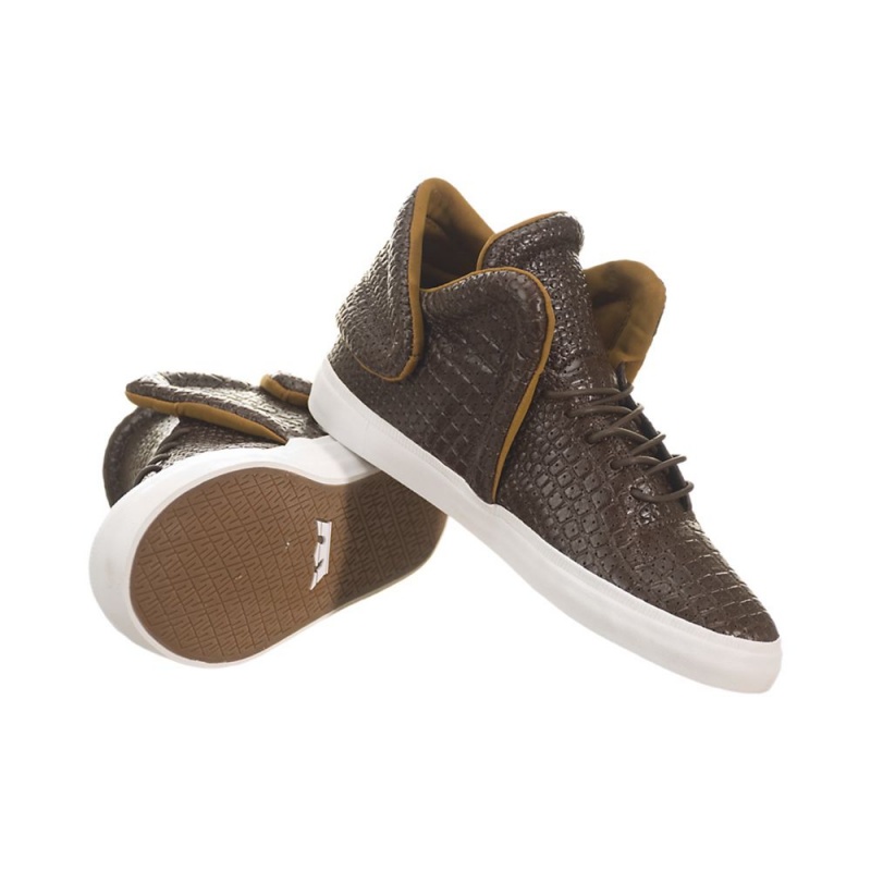 Tenis Supra Falcon Mujer Marrom | RWECN3876